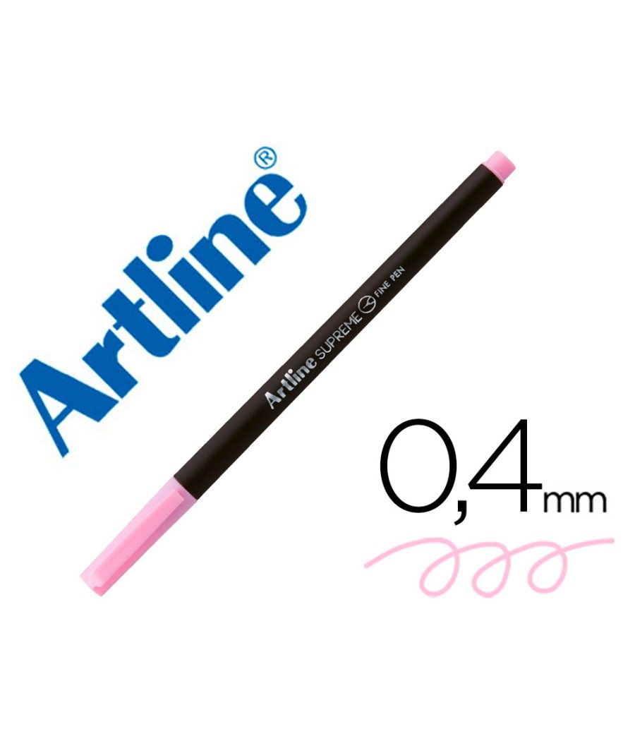 Rotulador artline supreme epfs200 fine liner punta de fibra rosa claro 0,4 mm pack 12 unidades - Imagen 1