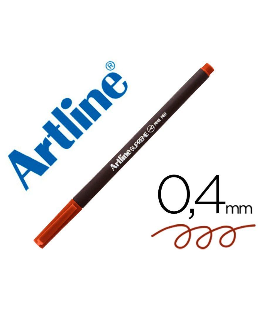Rotulador artline supreme epfs200 fine liner punta de fibra marron 0,4 mm pack 12 unidades - Imagen 1