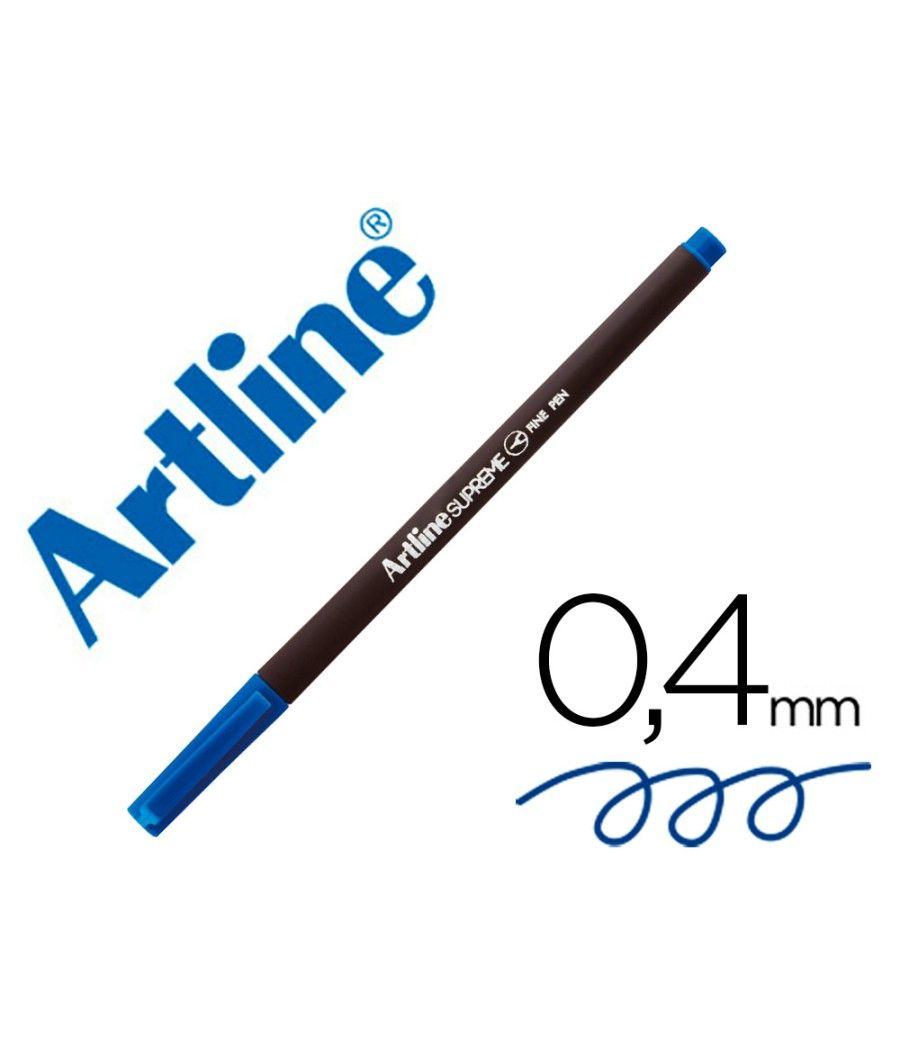 Rotulador artline supreme epfs200 fine liner punta de fibra azul 0,4 mm pack 12 unidades - Imagen 1