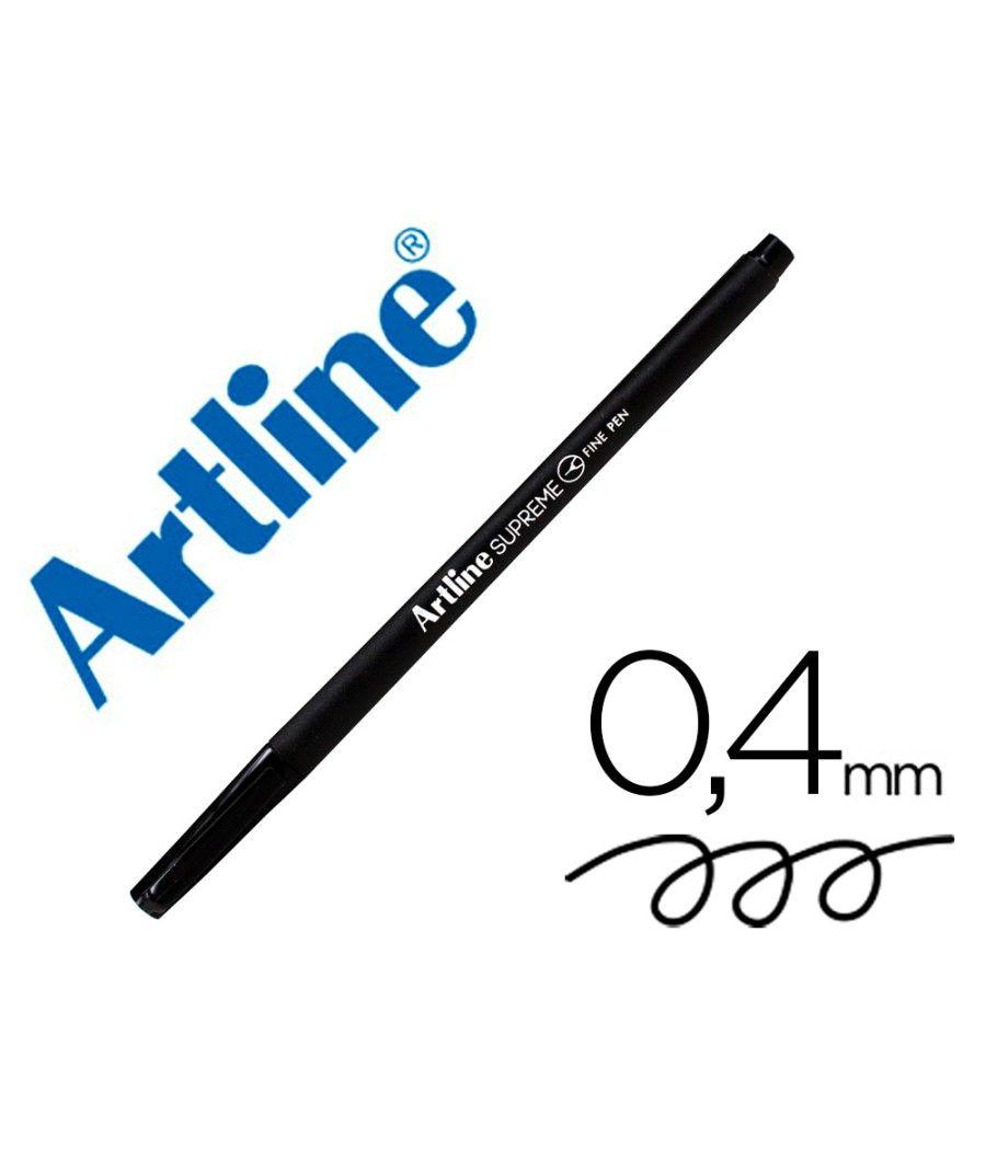 Rotulador artline supreme epfs200 fine liner punta de fibra negro 0,4 mm pack 12 unidades - Imagen 1