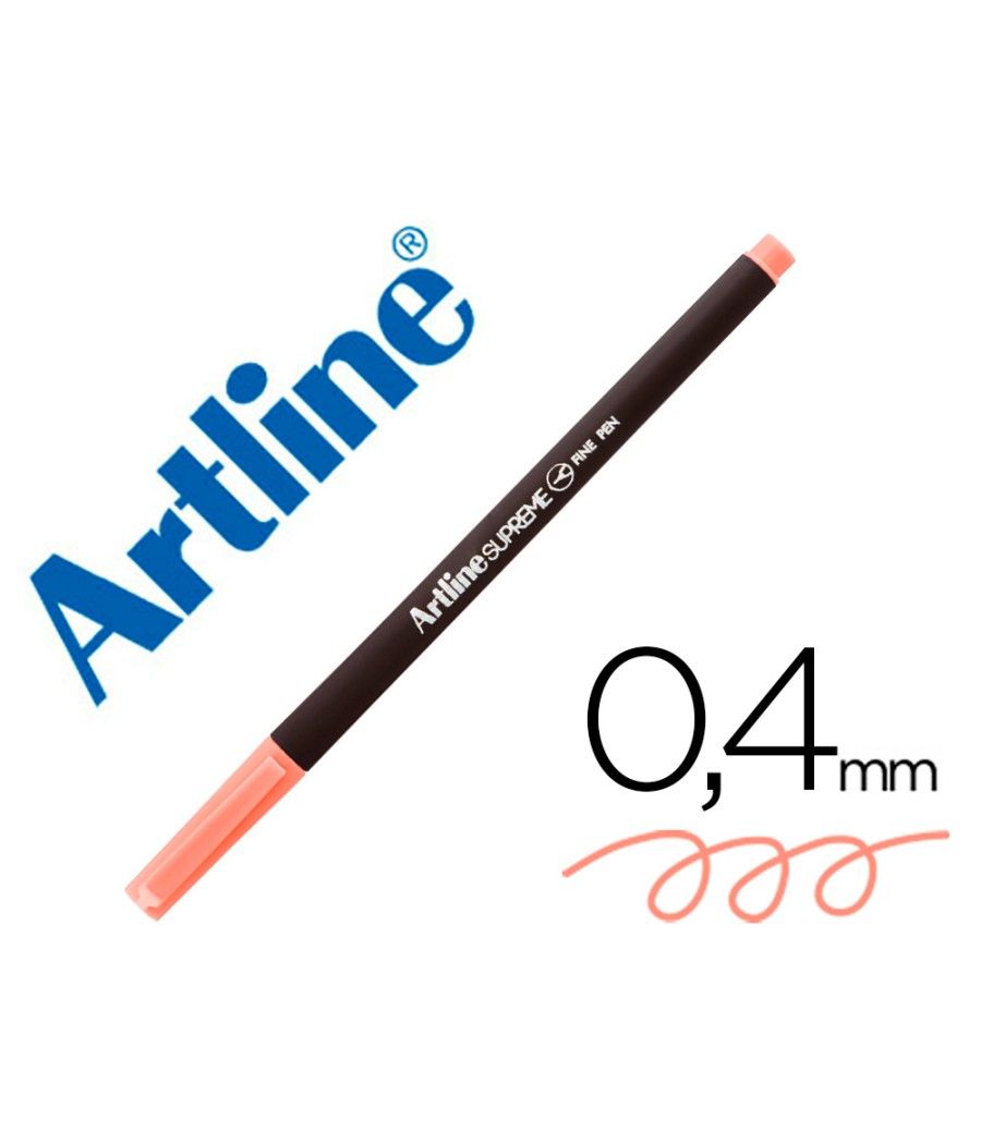 Rotulador artline supreme epfs200 fine liner punta de fibra albaricoque 0,4 mm pack 12 unidades - Imagen 1