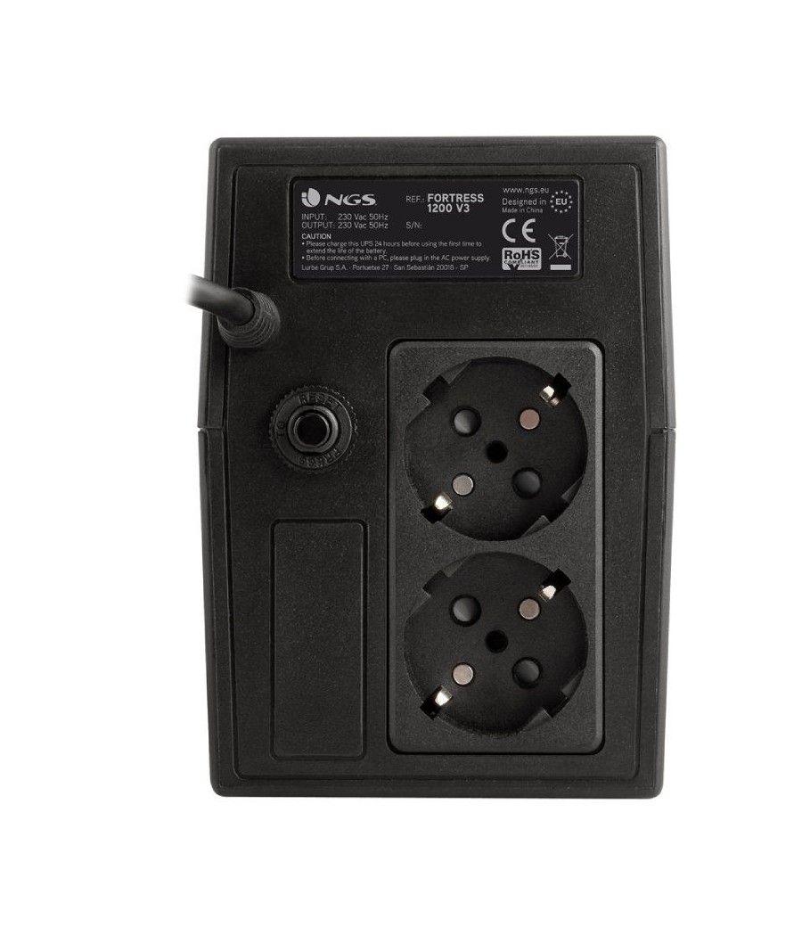 Sai offline ngs fortress 1200 v3/ 800va-480w/ 2 salidas/ formato torre - Imagen 4