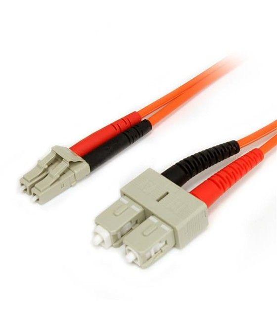 StarTech.com Cable Adaptador de Red de 1m Multimodo Dúplex Fibra Óptica LC-SC 62,5/125 - Patch Duplex - Imagen 2