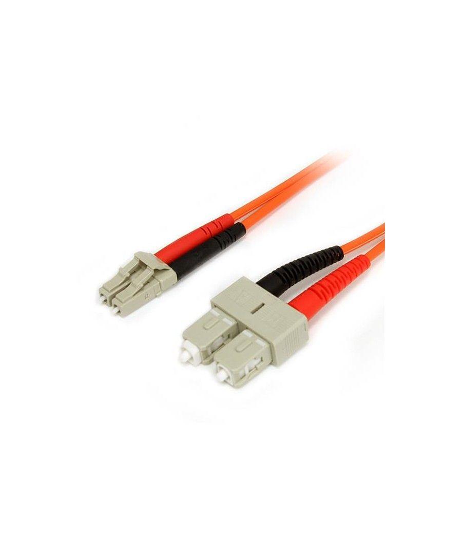 StarTech.com Cable Adaptador de Red de 1m Multimodo Dúplex Fibra Óptica LC-SC 62,5/125 - Patch Duplex - Imagen 2