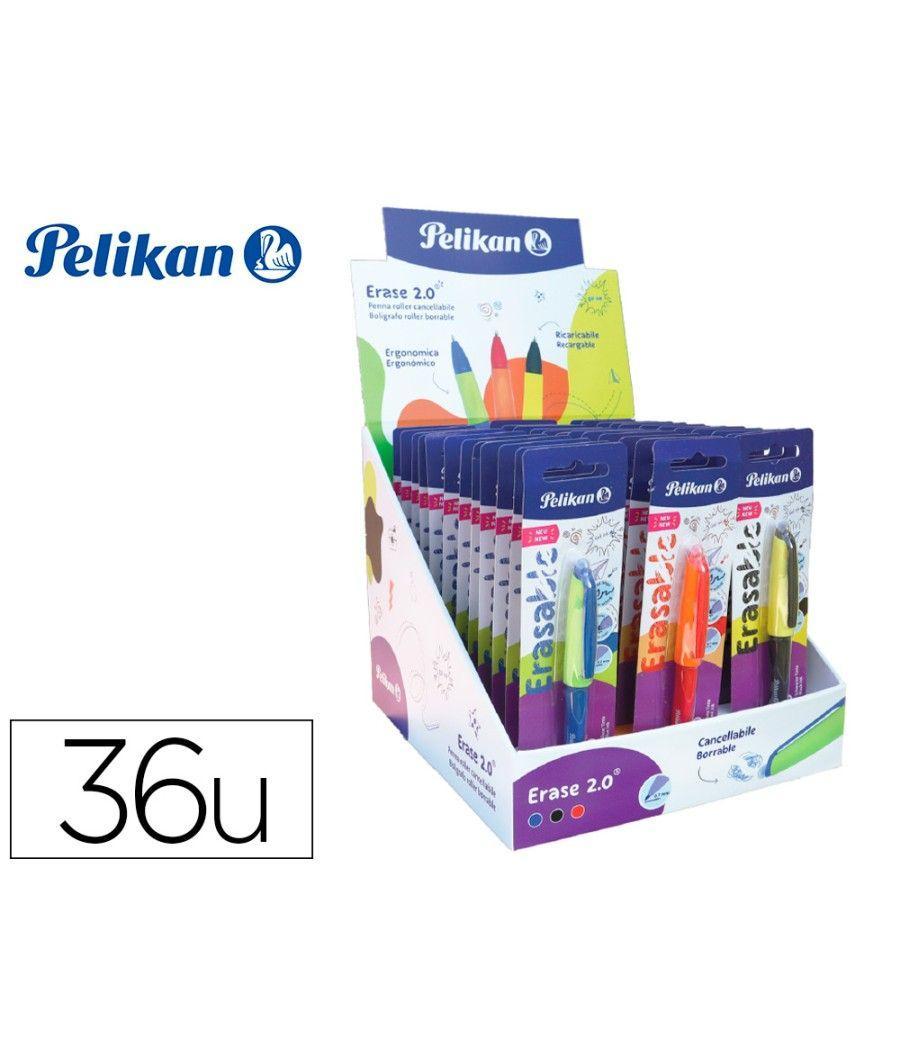 Expositor pelikan sobremesa erase 2.0 contenido 60 rollers colores surtidos y 36 recambios colores surtidos - Imagen 1