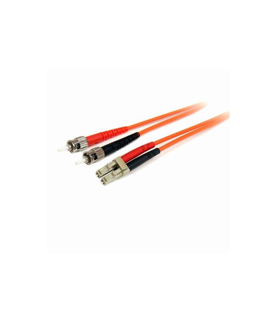 StarTech.com Cable Adaptador de Red de 2m Multimodo Dúplex Fibra Óptica LC-ST 62,5/125 - Patch Duplex - Imagen 2