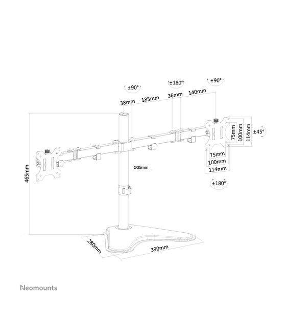 Neomounts by Newstar Soporte de escritorio para monitor - Imagen 3