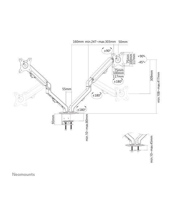 Neomounts by Newstar Soporte de escritorio para pantalla plana - Imagen 16