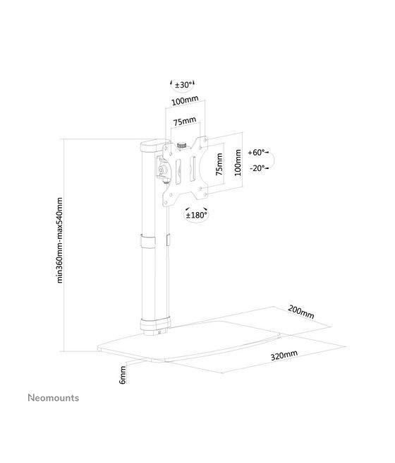 Neomounts by Newstar Soporte de escritorio para pantallas - Imagen 3