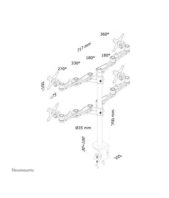 Neomounts by Newstar Soporte de escritorio para monitor - Imagen 3