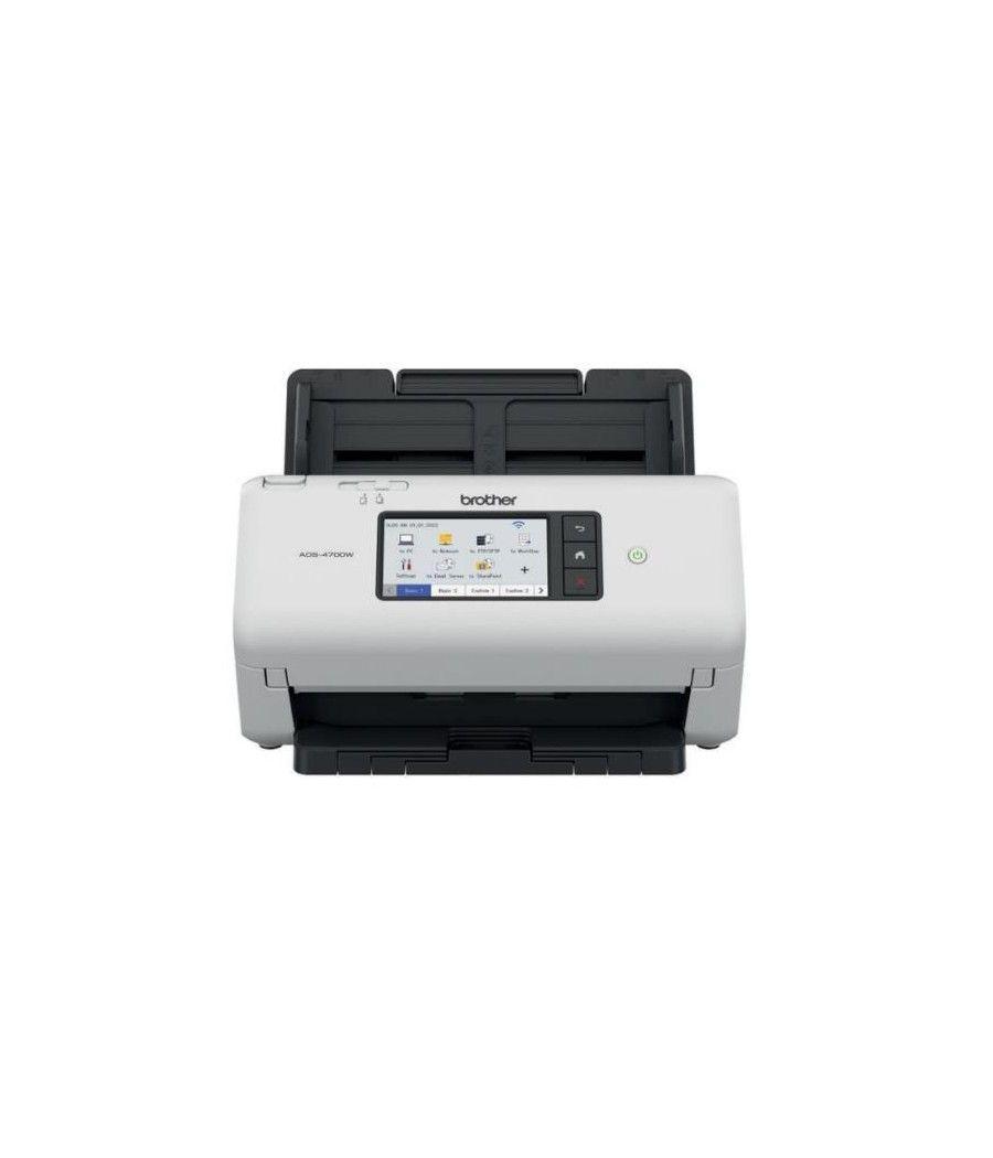 Brother ADS-4700W ADF + Sheet-fed scaner 600 x 600 DPI A4 Negro, Blanco - Imagen 1