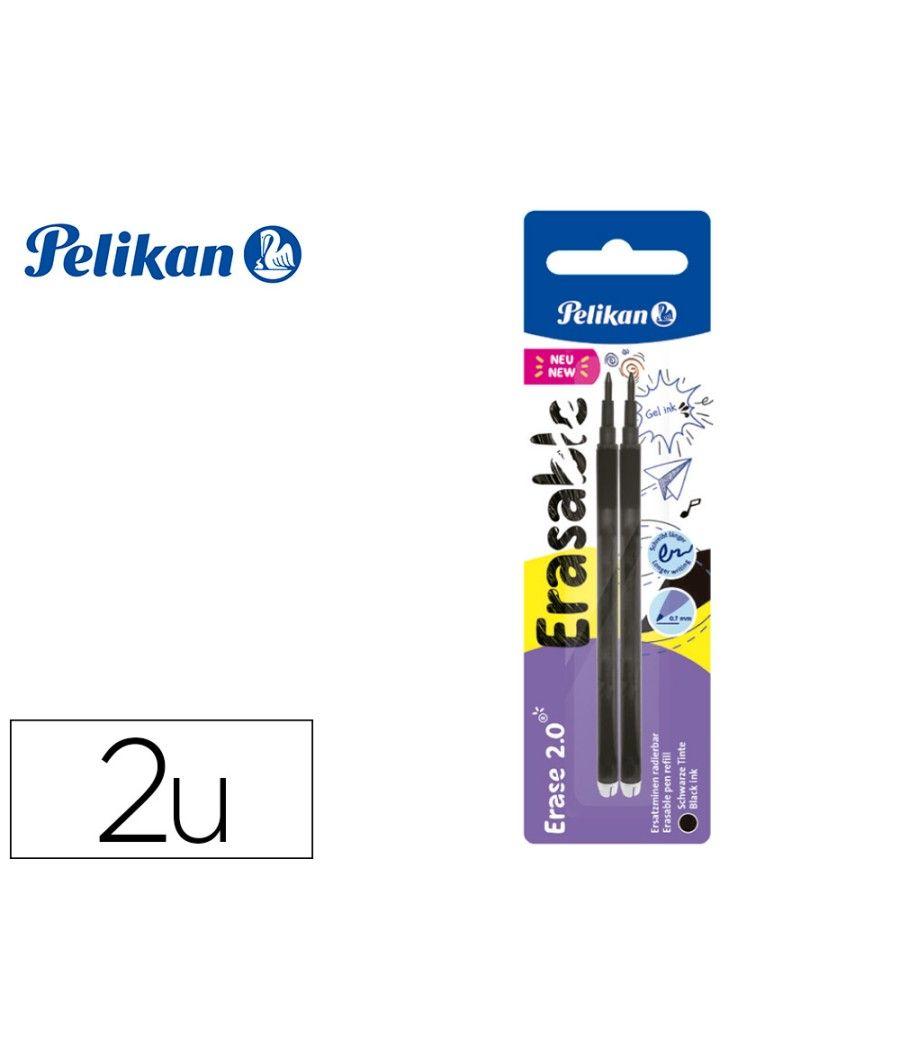 Recambio roller pelikan erase 2.0 color negro blister de 2 unidades - Imagen 1