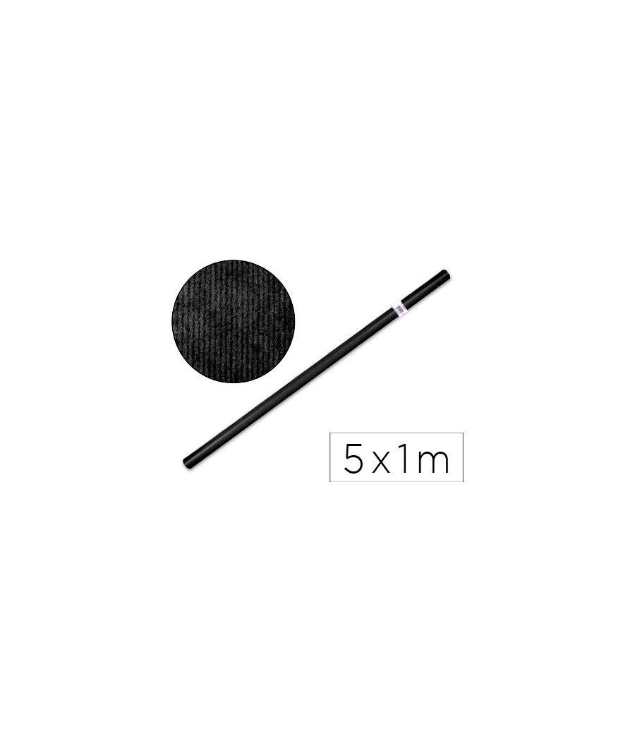 Papel kraft liderpapel negro -rollo 5x1 mt - Imagen 1