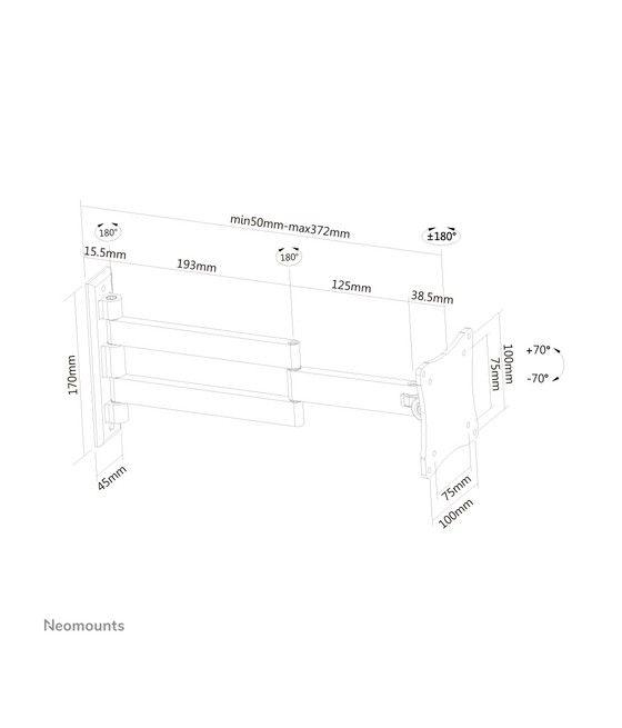 Neomounts by Newstar Soporte de pared para monitor/TV - Imagen 3