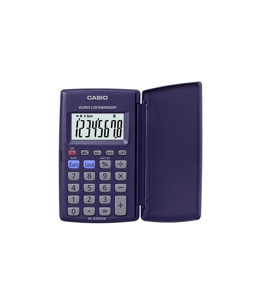 Casio calculadora de oficina violeta oscuro 8 dÍgitos hl-820ver - Imagen 1