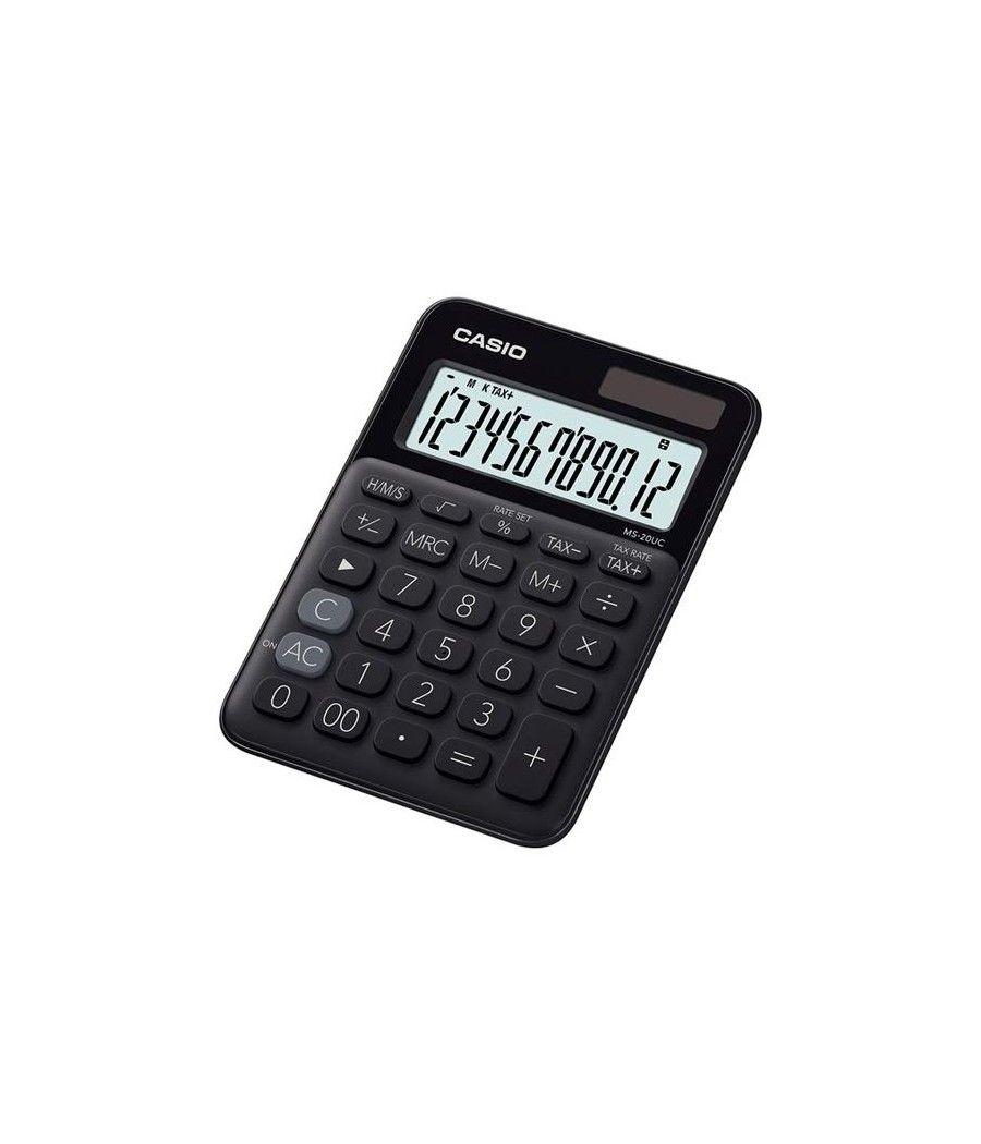 Casio calculadora de oficina sobremesa negro 12 dÍgitos ms-20uc - Imagen 1