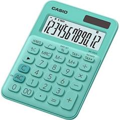 Casio calculadora de oficina sobremesa verde 12 dÍgitos ms-20uc - Imagen 1