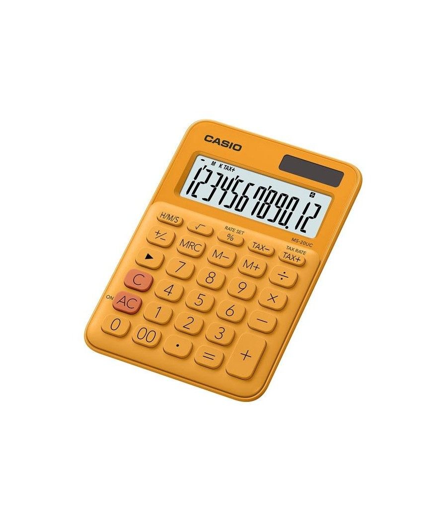 Casio calculadora de oficina sobremesa naranja 12 dÍgitos ms-20uc - Imagen 1