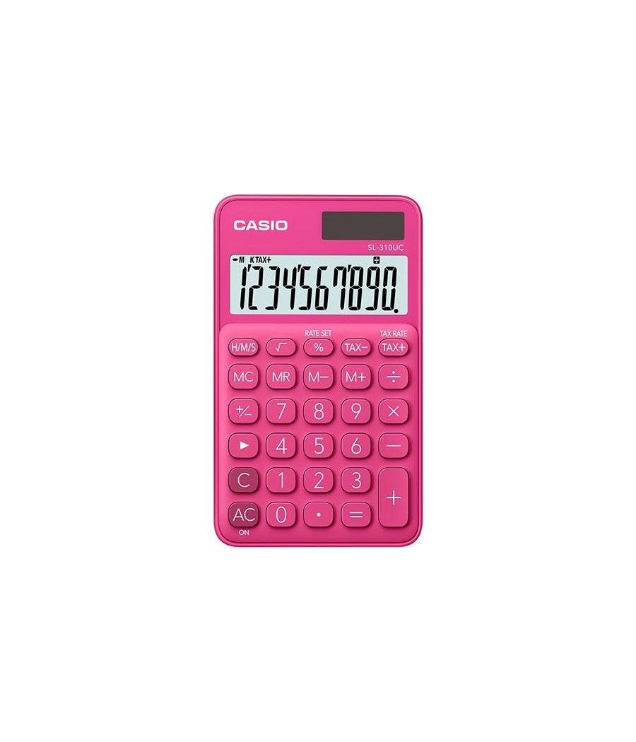Casio calculadora de oficina rosa fuerte sl-310uc-rd - Imagen 1