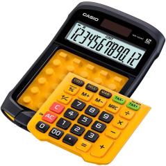 Casio calculadora de sobremesa amarillo y negro 12 dÍgitos resistente al agua y al polvo wm-320mt - Imagen 1