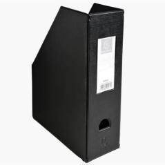 Exacompta revistero lomo 100mm a4 carton forrado de plastico pp negro