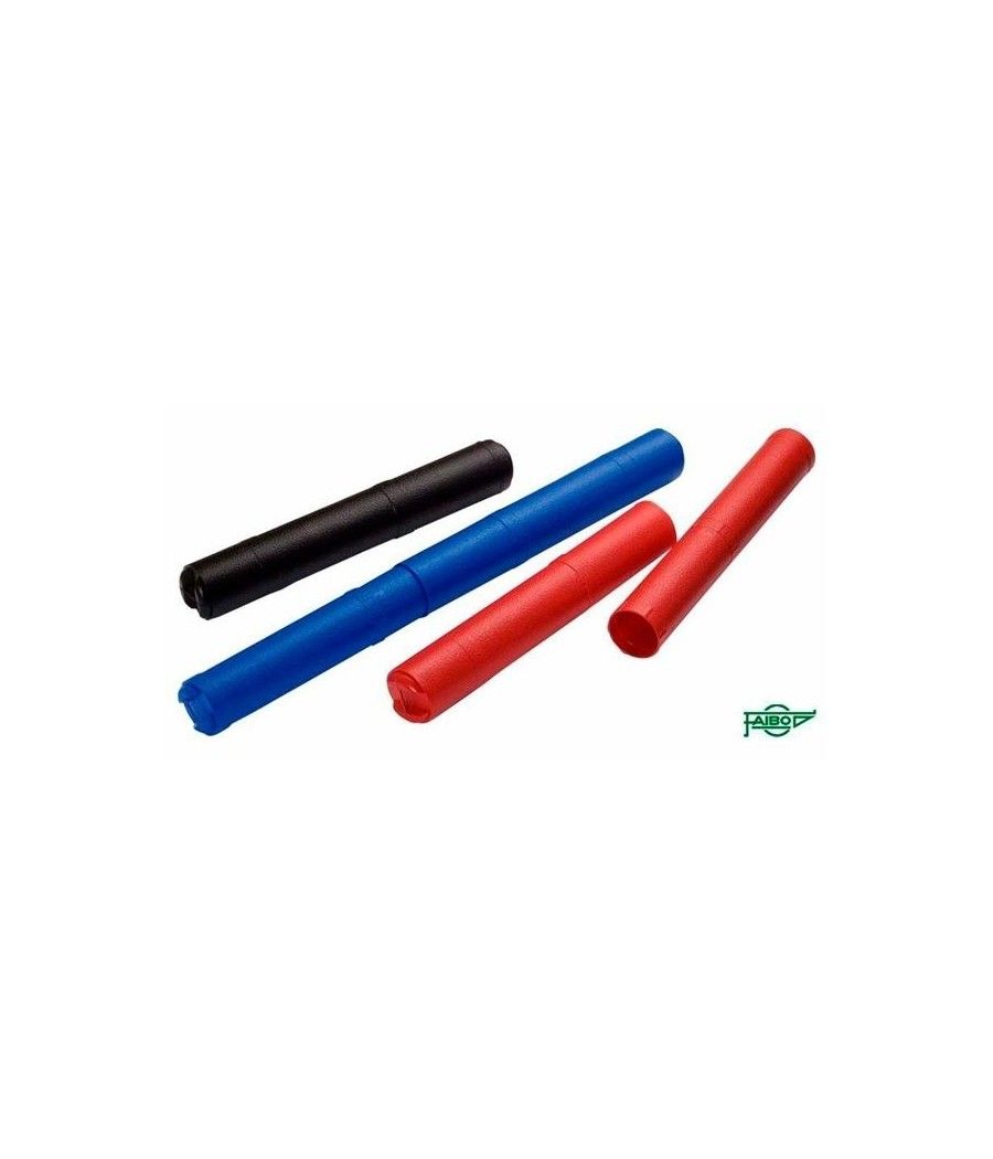 Faibo tubo portaplanos de plÁstico extensible 40 a 75 cm sin bandolera verde - Imagen 1