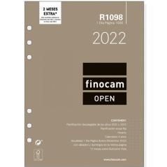 Finocam recambio agenda anual open r1098 dÍa pÁgina 155x215mm 2022 - Imagen 1