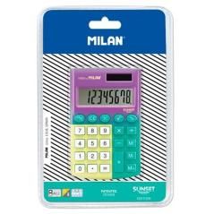 Milan calculadora pocket sunset 8 digitos turquesa-amarillo blister - Imagen 1
