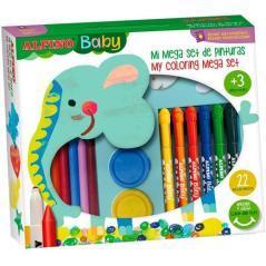 Alpino pinturas baby para niños mega set de 36 piezas c/surtidos