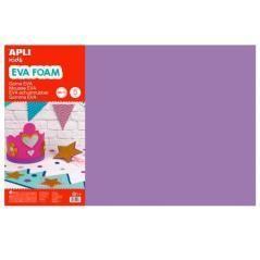 Apli goma eva 40x60cm grosor 2mm lila pack 5 ud