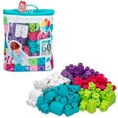 Colorbaby bolsa de bloques de construcciÓn trendy infantil 60 piezas maxi c/surtidos - Imagen 1