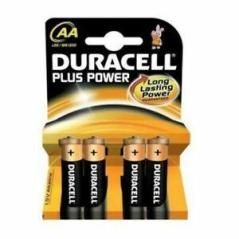 Duracell pilas plus power lr06 alcalinas aa 1.5v pack-4 - Imagen 1