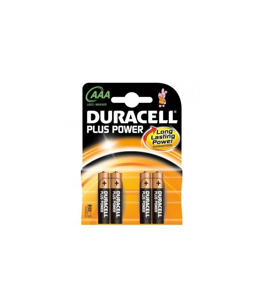 Duracell pilas plus power lr03 alcalinas aaa 1.5v pack-4 - Imagen 1