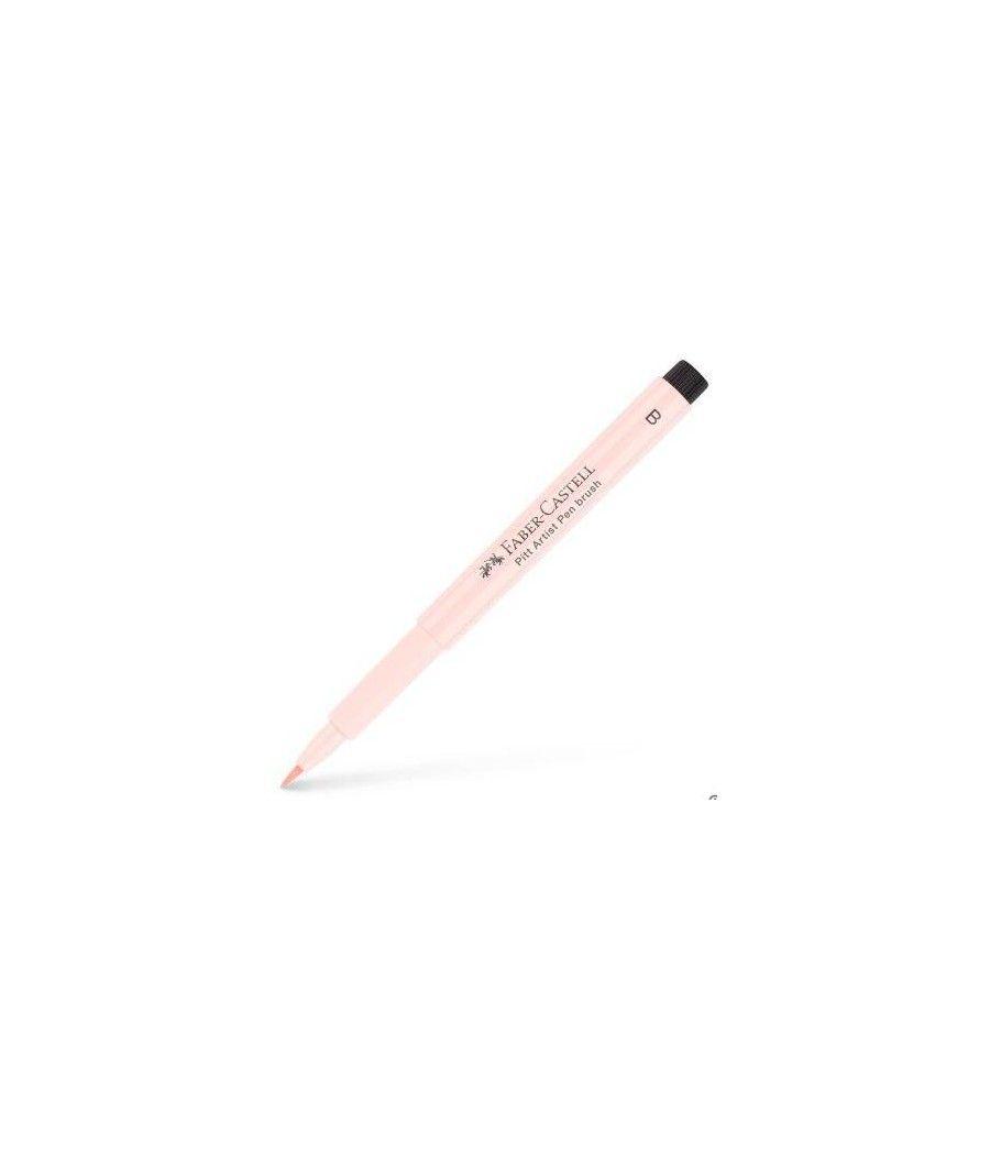 Faber castell rotulador pitt artist pen brush punta pincel rosa palo -10u- - Imagen 1
