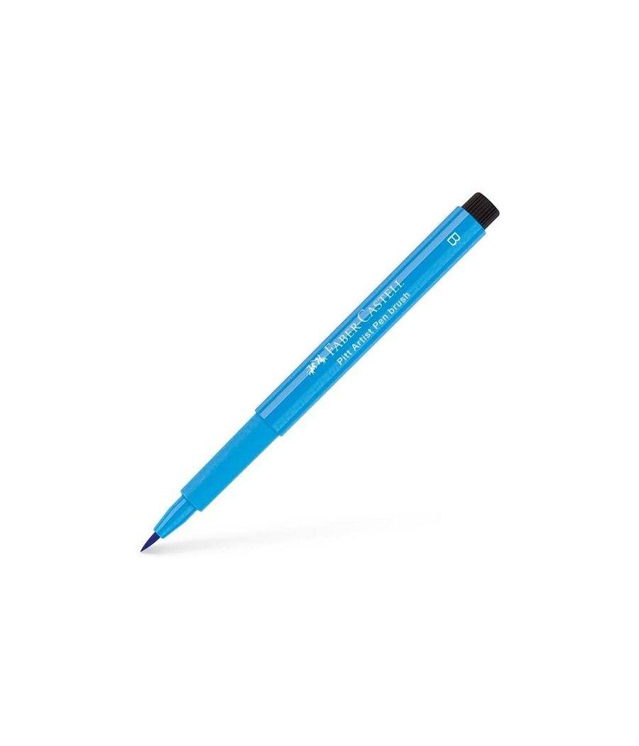 Faber castell rotulador pitt artist pen brush azul esmalte - Imagen 1