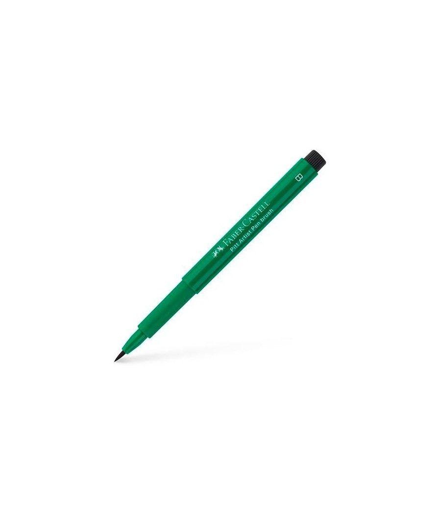 Faber castell rotulador pitt artist pen brush verde ptalocianina oscuro - Imagen 1