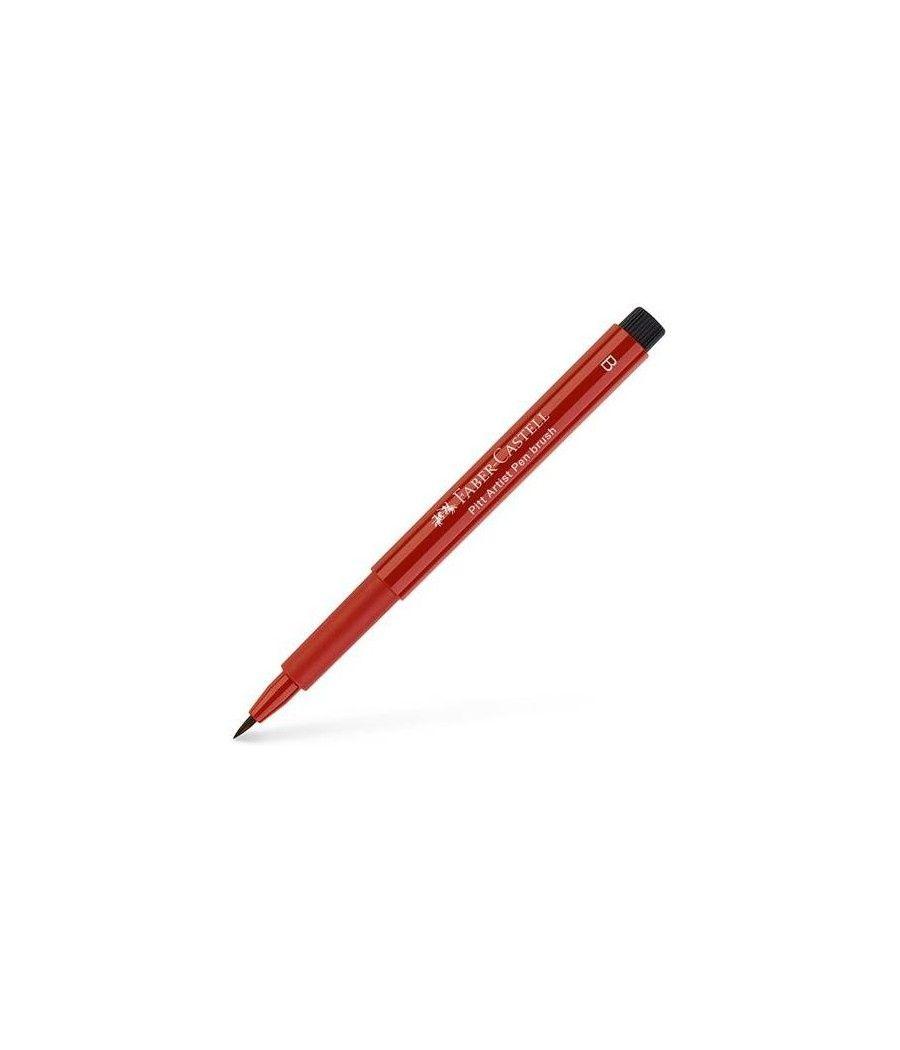 Faber castell rotulador pitt artist pen brush rojo indio - Imagen 1