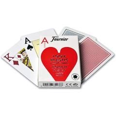 Fournier poker inglÉs nº 2800 de 55 cartas de plÁstico 2 Índices jumbo 62,5x88mm en estuche de cartÓn - Imagen 1