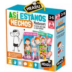 Headu asÍ estamos hechos montessori mi primer juego sobre el cuerpo humano 3-5 aÑos - Imagen 1