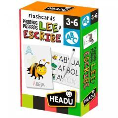 Headu flashcards lee y escribe montessori 25 mini pizarras interactivas 3-6 aÑos - Imagen 1