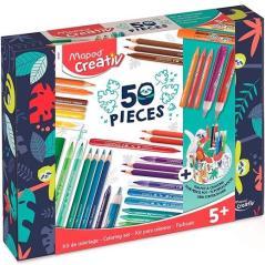 Maped kit de coloreado 50 piezas + 1 actividad creativa colores surtidos - Imagen 1