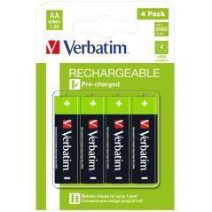 Verbatim pilas alcalinas recargables aa - lr6 - (pack 4 uds) (sustituye 49941) - Imagen 1