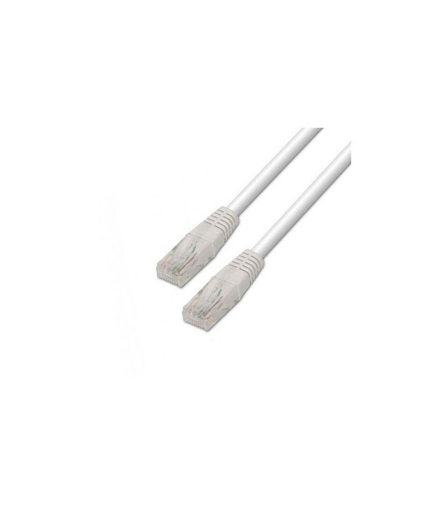 Cable red utp cat5e rj45 aisens 0.5m blanco - Imagen 1
