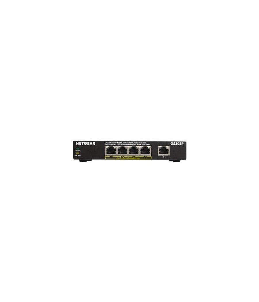 Hub switch 5 ptos netgear gs305p - Imagen 1
