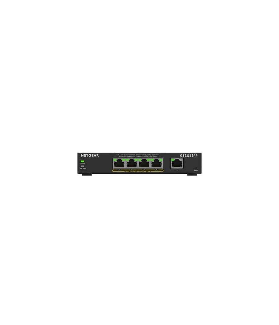 Hub switch 5 ptos netgear gs305epp-100pes - Imagen 1