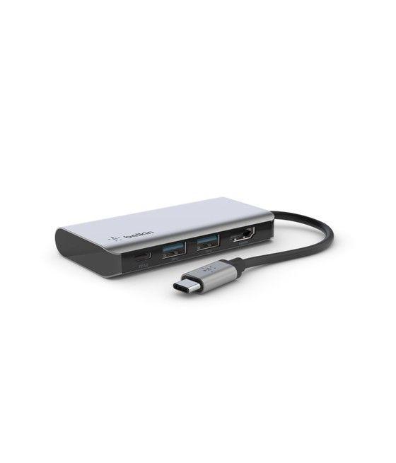 Belkin AVC006btSGY USB 3.2 Gen 1 (3.1 Gen 1) Type-C 5000 Mbit/s Plata - Imagen 1