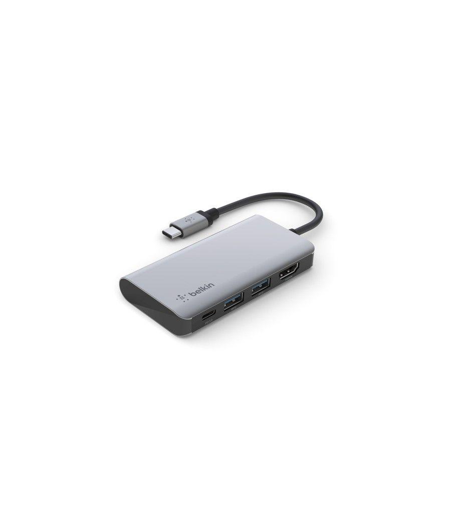 Belkin AVC006btSGY USB 3.2 Gen 1 (3.1 Gen 1) Type-C 5000 Mbit/s Plata - Imagen 2