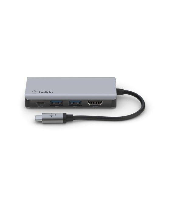 Belkin AVC006btSGY USB 3.2 Gen 1 (3.1 Gen 1) Type-C 5000 Mbit/s Plata - Imagen 3