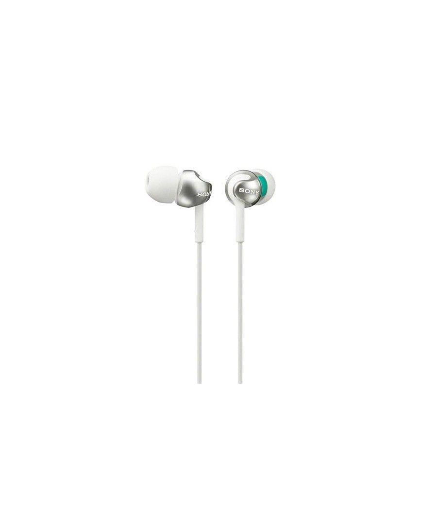 Auricularesmicro sony mdr-ex110ap blanco - Imagen 1