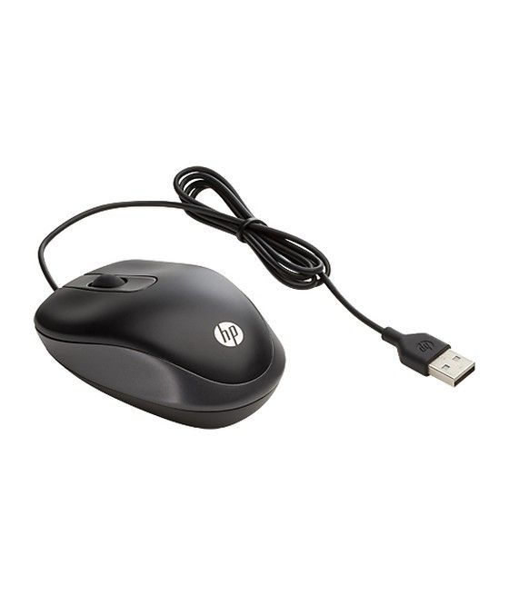HP USB Travel Mouse ratón Ambidextro USB tipo A Óptico 1000 DPI - Imagen 1